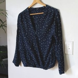 Madewell Silk Wrap Shirt